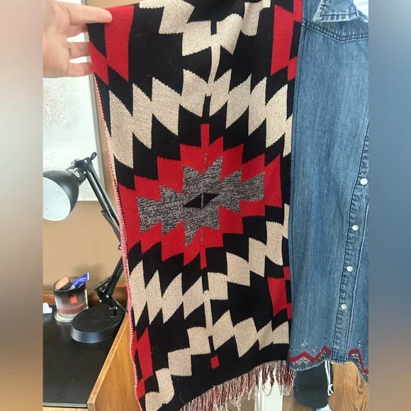 Desigual Blue Denim Fabric Poncho Shirt, U - Picture 8 of 12